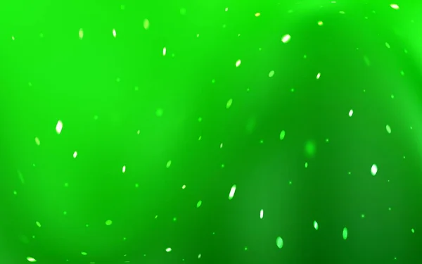 Diseño Vectorial Verde Claro Con Copos Nieve Brillantes Ilustración Colores — Archivo Imágenes Vectoriales