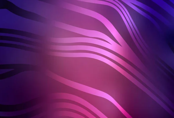 Dark Purple Vector Template Bent Lines Brand New Colorful Illustration — Vetor de Stock