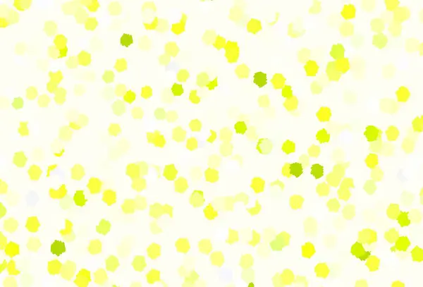 Verde Claro Patrón Vectorial Amarillo Con Formas Aleatorias Ilustración Abstracta — Vector de stock