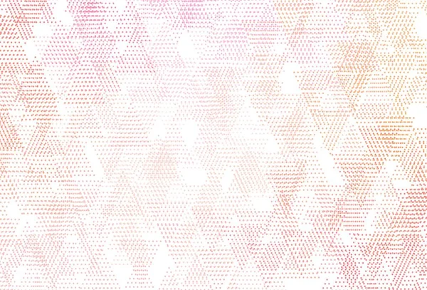 Light Pink Yellow Vector Pattern Polygonal Style Circles Decorative Design — Stockvector