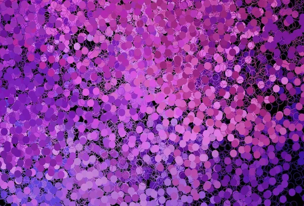 Viola Scuro Texture Vettoriale Rosa Con Dischi Illustrazione Astratta Glitter — Vettoriale Stock