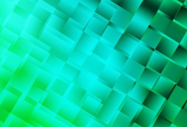 Dikdörtgenli açık yeşil vektör arkaplanı. Dikdörtgen şekilli soyut çizimler. Şablon bir arkaplan olarak kullanılabilir.