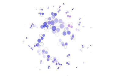 Açık mavi, baloncuklu kırmızı vektör arka planı. Bulanık dekoratif tasarım baloncuklu soyut tarzda. Duvar kağıtlarının dokusu için desen.