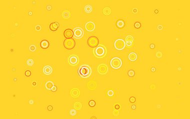 Açık yeşil, diskli sarı vektör dokusu. Bulanık yağmur damlaları olan soyut bir çizim. Poster ve web siteleri için tasarım.