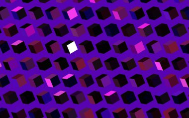 Koyu Mor, eşkenar dörtgenli pembe vektör arkaplan. Renkli dikdörtgenlerle modern soyut çizimler. Web siteleri için şablon kullanılabilir.