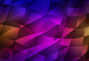 Koyu mavi, kırmızı vektör çokgen şablon. Üçgenli renkli soyut çizimler. Cep telefonunun arka planının şablonu.