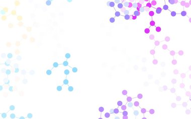 Açık mavi, yeşil vektör arkaplan ve yapay zeka formları. Yapay zeka bağlantılarıyla basit bir şekilde renkli tasarım. Teklif verilerinin tanıtımı için akıllı tasarım.