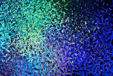 Koyu mavi, renkli çizgileri olan yeşil vektör dokusu. Renkli çubuklarla, soyut çizimler. Reklam, kitapçıklar, broşürler için desen.