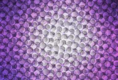 Dairesel açık mor vektör şablonu. Doğa tarzında renkli baloncuklu soyut illüstrasyon. Güzel web siteleri için desen.