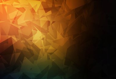 Karmaşık poliotik şekilli koyu turuncu vektör şablonu. Soyut gradyan şekilli basit renkli çizimler. Web siteniz için basit tasarım.