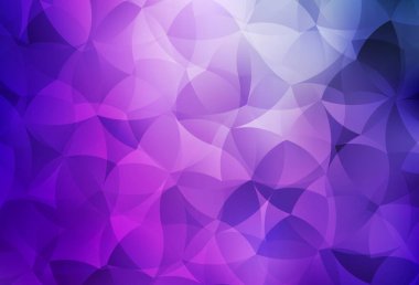 Açık Mor, kaotik şekilli pembe vektör şablonu. Soyut tarzda rengarenk gradyan şekilleri olan bir resim. Kartvizitiniz için modern tasarım.