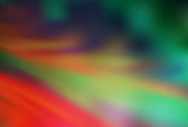 Açık yeşil, kırmızı vektör bulanık şablon. Görüntü tarzında tamamen yeni bir renkli çizim. Tasarımlar için arka plan.