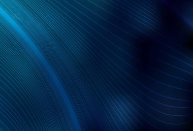 Koyu mavi vektör soyut parlak şablonu bulanıklaştırdı. Gradyan ile modern soyut çizim. Marka kitabı için zarif bir arkaplan.