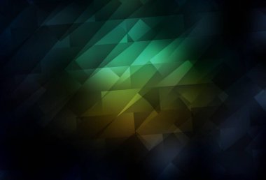 Koyu mavi, çizgileri ve dikdörtgenleri olan yeşil vektör düzeni. Dikdörtgen şekilli soyut çizimler. İş ilanınız için akıllı tasarım.