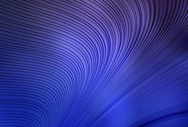 Bükülmüş çizgileri olan açık mor vektör arkaplanı. Basit çizgilerle renkli gradyan çizimi. Cep telefonu ekranları için arkaplan.