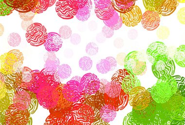 Açık pembe, rastgele şekilli yeşil vektör deseni. Modern tarzda değişen renkli kaotik formlar. İşiniz için en iyi akıllı tasarım.