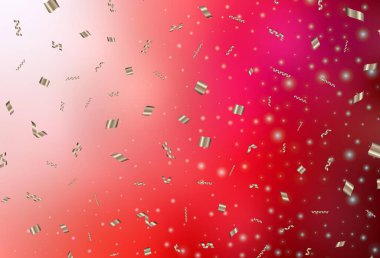 Karnaval tarzında açık kırmızı vektör şablonu. Gradyan Noel elementleri içeren bir Akıllı Çizim. Üniversitenin tanıtımı için akıllı tasarım.