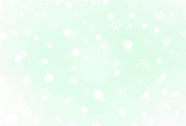 Açık yeşil vektör arkaplanı Xmas tarzında. Noel tarzında renkli bir tasarım ve eğilim. Kitapçıklar, eğitim broşürleri.