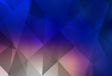 Açık mavi, sarı vektör soyut mozaik desen. Çokgen biçiminde, gradyan ile renkli çizimler. Cep telefonunun arka planının şablonu.