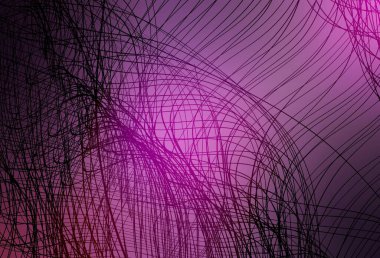 Açık Mor, pembe çizgili vektör deseni. Renkli çizgileri ve şekilleri olan bir örnek. Reklamınız için yepyeni tasarım..