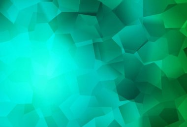 Memphis şekilli açık yeşil vektör arkaplanı. Rastgele şekillerle soyut tarzda dekoratif tasarım. Kartvizitiniz için modern tasarım.