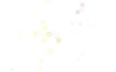 Açık yeşil, daire şekilli kırmızı vektör düzeni. Doğa tarzında renkli baloncuklu soyut illüstrasyon. Güzel web siteleri için desen.