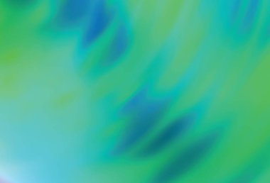 Açık yeşil vektör bulanık ve renkli desen. Yaratıcı illüstrasyon, yarım tonlu ve eğimli. Marka kitabı için zarif bir arkaplan.