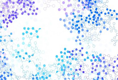 Açık pembe, yapay zeka kavramına sahip Mavi vektör dokusu. Renkli yapay zeka yapısı, eğimli çizgiler ve noktalar. Siber yeniliklerin tasviri için tasarım.