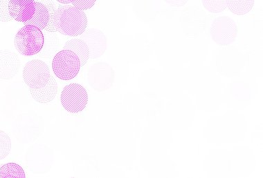Küreli açık pembe vektör deseni. Bulanık dekoratif tasarım baloncuklu soyut tarzda. Marka kitabınız için yeni şablon.