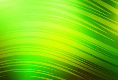 Açık yeşil, sarı vektör bulanık arkaplan. Yaratıcı illüstrasyon, yarım tonlu ve eğimli. Marka kitabınız için yeni biçim tasarımı.