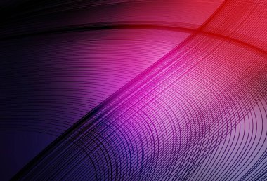 Koyu mor, pembe çizgili vektör arkaplan. Değişken çizgileri olan renkli soyut çizimler. Reklamınız için yepyeni tasarım..