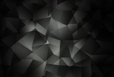 Koyu gri vektör düşük polimer arka plan. Çokgen biçiminde, gradyan ile renkli çizimler. İşiniz için yepyeni bir tasarım..