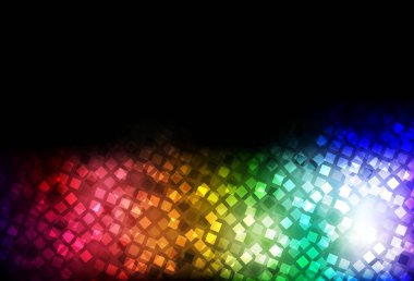 Dikdörtgen biçiminde koyu renkli vektör dokusu. Dikdörtgenleri ve kareleri olan güzel bir çizim. Şablon bir arkaplan olarak kullanılabilir.