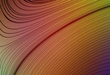 Wry çizgileri ile ışık çokrenkli vektör şablonu. Eğri şekilli yepyeni renkli bir tasvir. Markan için yeni kompozisyon.