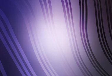 Eğri çizgileri olan açık mor vektör düzeni. Kavisli çizgilerden oluşan parlak bir illüstrasyon. İşiniz için en iyi tasarım.