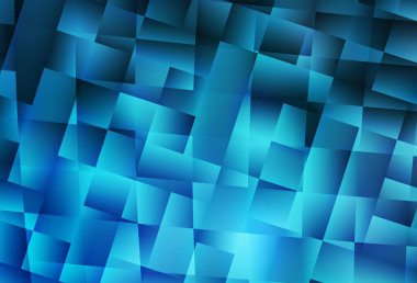 Eşkenar dörtgenli hafif BLUE vektör şablonu. Renkli dikdörtgenlerle modern soyut çizimler. Reklamlar için desen.