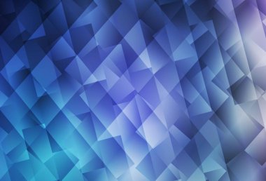 Koyu pembe, mavi vektör arka planı çokgen biçiminde. Dikdörtgenleri ve kareleri olan güzel bir çizim. Reklamınız, posteriniz, afişiniz için en iyi tasarım.