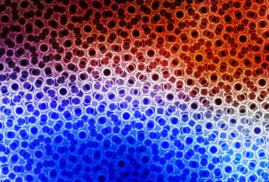 Açık mavi, noktalı kırmızı vektör arkaplanı. Soyut arka planda bulanık kabarcıklar ve renkli gradyan. Poster ve web siteleri için tasarım.