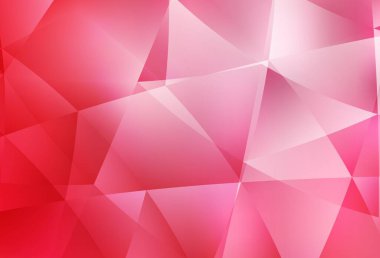 Açık kırmızı vektör soyut mozaik desen. Çokgen tarzda tamamen yeni bir renk çizimi. Web siteniz için yeni bir doku.