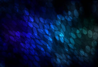 Koyu mavi, diskli yeşil vektör dokusu. Doğa tarzında renkli baloncuklu soyut illüstrasyon. İş ilanınız için tasarım.