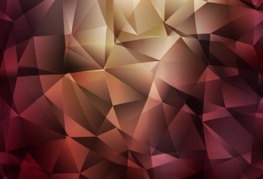 Açık Kırmızı, Sarı vektör soyut çokgen desen. Çokgen tarzda tamamen yeni bir renk çizimi. Web siteniz için çokgen tasarım.