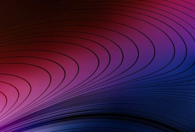 Koyu mavi, kırmızı çizgili kırmızı vektör düzeni. Alnında çizgiler olan soyut bir çizim. İşiniz için en iyi tasarım.