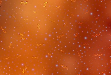 Açık Turuncu vektör arkaplanı tatil tarzında. Modern soyut Noel ruh hali şekilleri. Kitapçıklar, eğitim broşürleri.