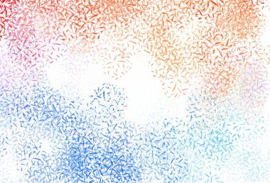 Açık pembe, düz çizgileri olan mavi vektör arkaplan. Çizgilerle modern geometrik soyut çizim. Reklamlar, posterler, afişler için desen.