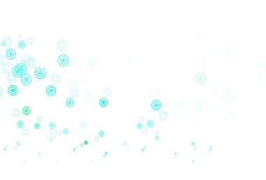 Küreli açık yeşil vektör deseni. Bulanık yağmur damlaları olan soyut bir çizim. Marka kitabınız için yeni şablon.