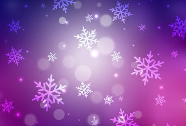 Doğum günü tarzında koyu mor vektör dokusu. Noel sembolleri ve tabelaları ile renkli çizimler. Kitapçıklar, eğitim broşürleri.