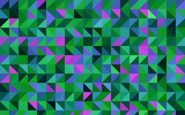 Açık pembe, yeşil vektör soyut mozaik desen. Yaratıcı illüstrasyon, yarım tonlu ve eğimli. İşiniz için yepyeni bir tasarım..