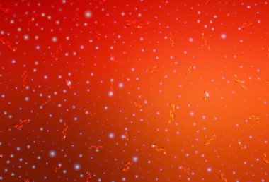 Açık Kırmızı vektör arkaplanı tatil tarzında. Modern soyut Noel ruh hali şekilleri. Harfler ve tipografi için şablon.