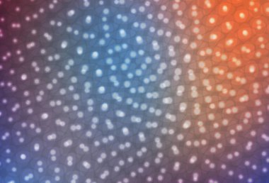 Açık mavi, benekli kırmızı vektör arkaplan. Bulanık dekoratif tasarım baloncuklu soyut tarzda. Reklamlar, broşürler için desen.