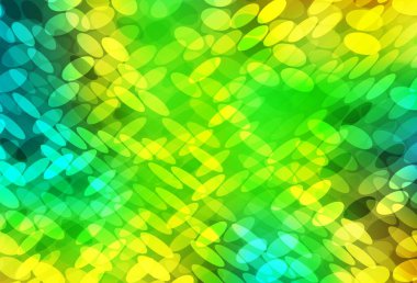 Açık yeşil, benekli sarı vektör arka plan. Bulanık dekoratif tasarım baloncuklu soyut tarzda. Marka kitabınız için yeni şablon.